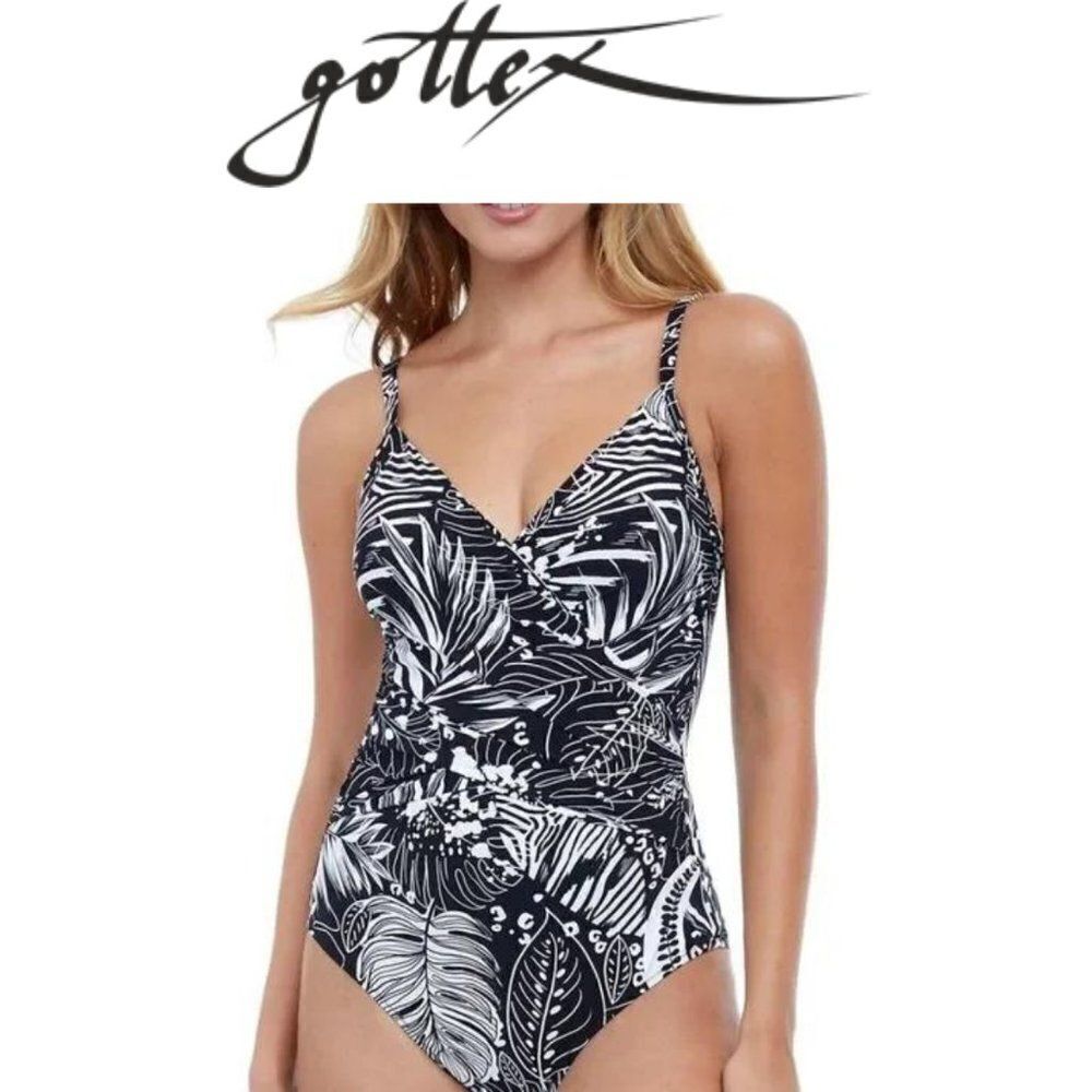 Profile By Gottex floral Surplice One-Piece Swim 8